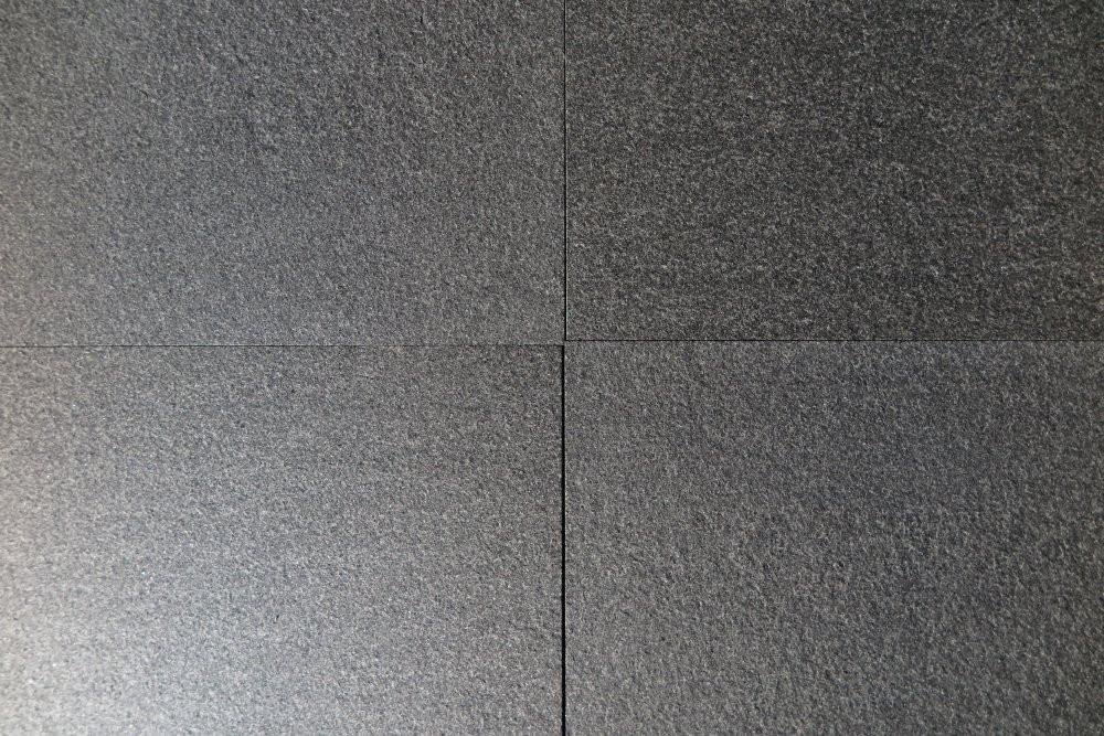 Flamed Finish on Gray Granite